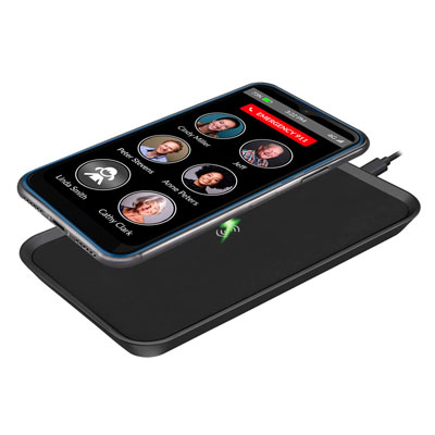 Memory Picture Cell Phone for Seniors Wireless Charging Pad