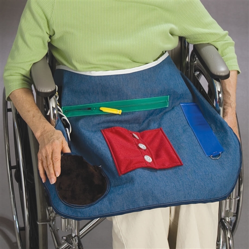 Adaptive Aprons Activity Apron | Visual Stimulation Activity Apron | Alzstore